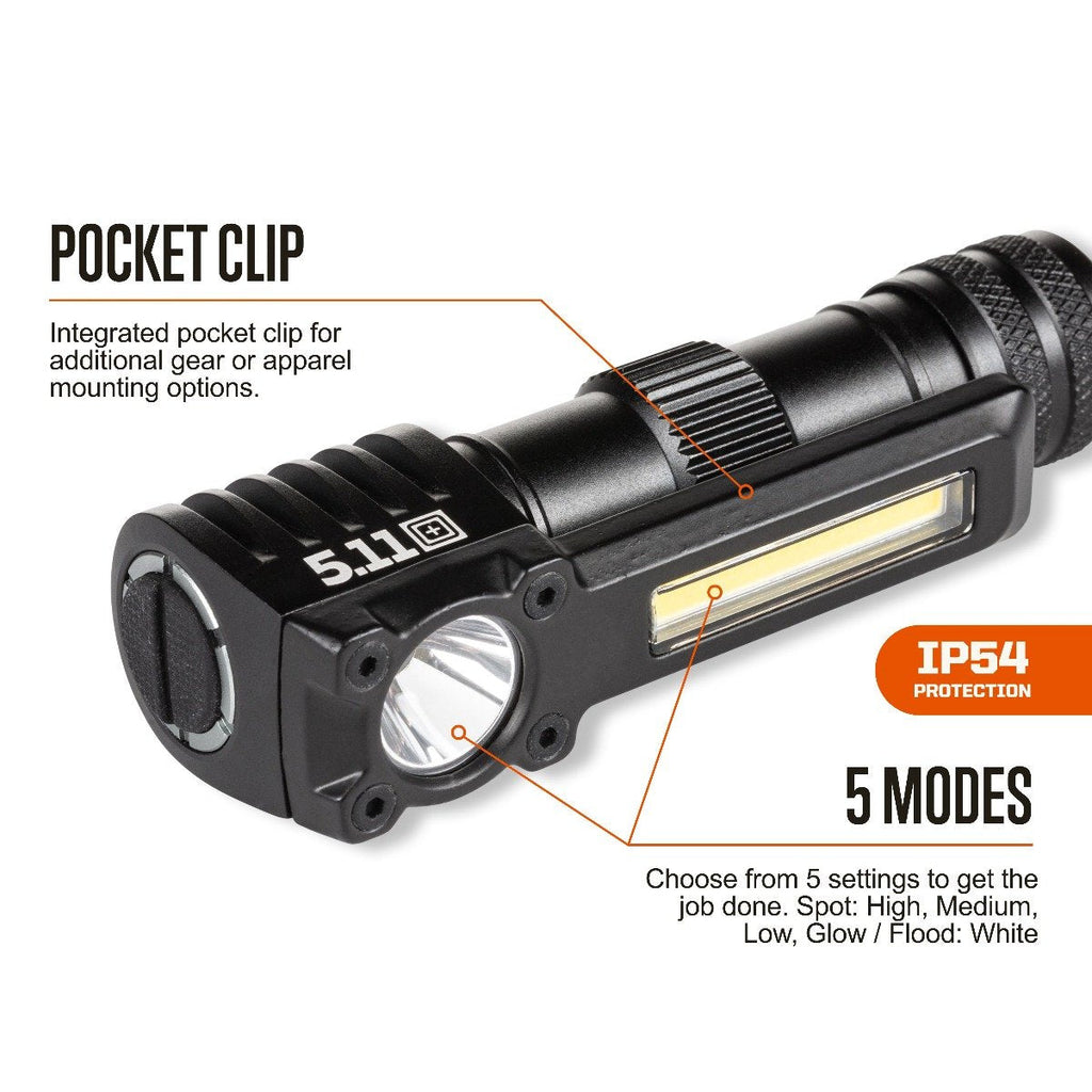 5.11 Rapid 1AA 200 Lumens LED Headlamp-Flashlights and Lighting-5.11 Tactical-TacSource