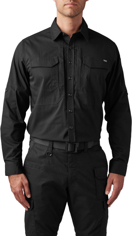 5.11 Tactical ABR Pro Long Sleeve Shirt-Long Sleeves-5.11 Tactical-Medium-Black-TacSource