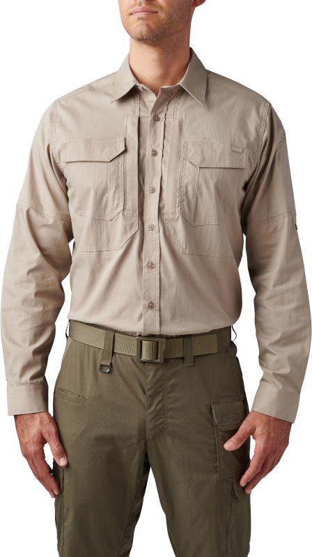 5.11 Tactical ABR Pro Long Sleeve Shirt-Long Sleeves-5.11 Tactical-Small-Khaki-TacSource