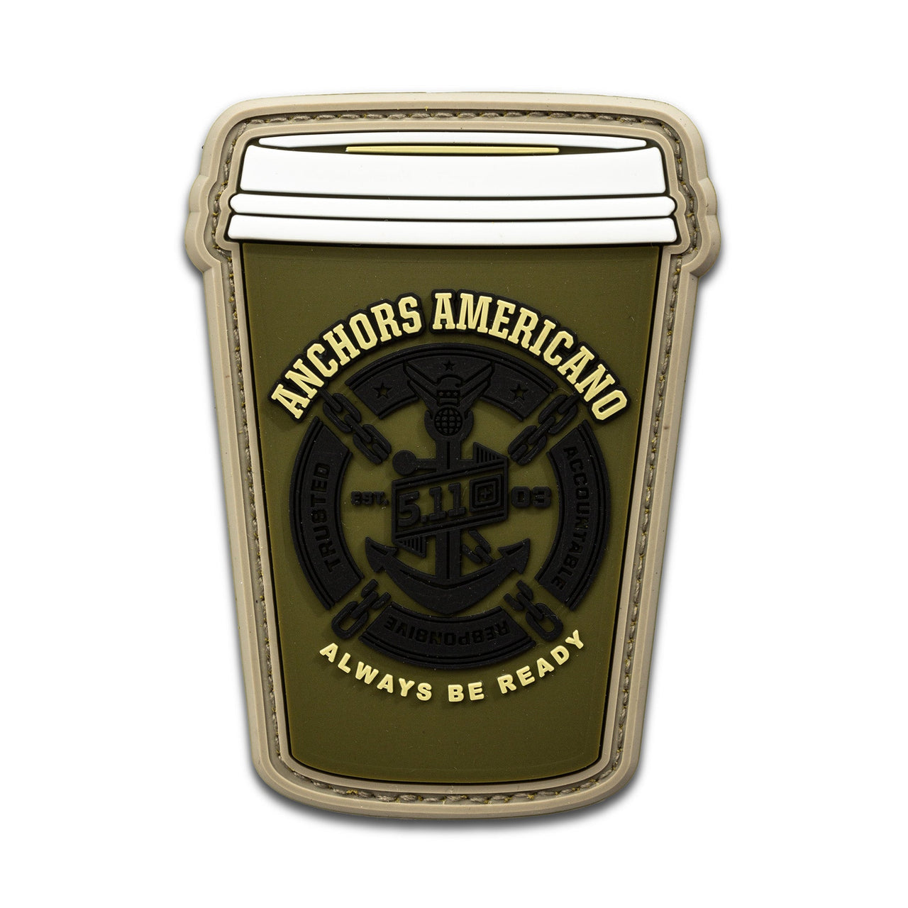 5.11 Tactical Anchors Americano Patch-Morale Patches-5.11 Tactical-TacSource