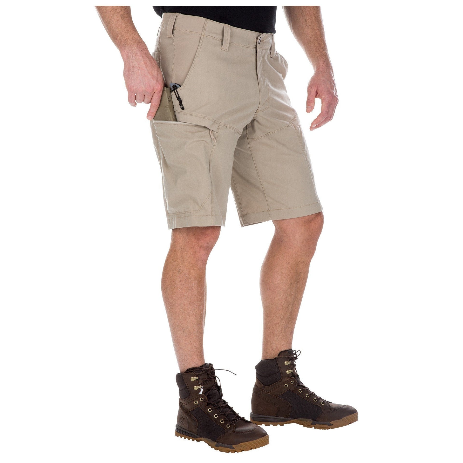 5.11 Tactical Apex 11" Shorts-Cargo Shorts-5.11 Tactical-Khaki-28-TacSource