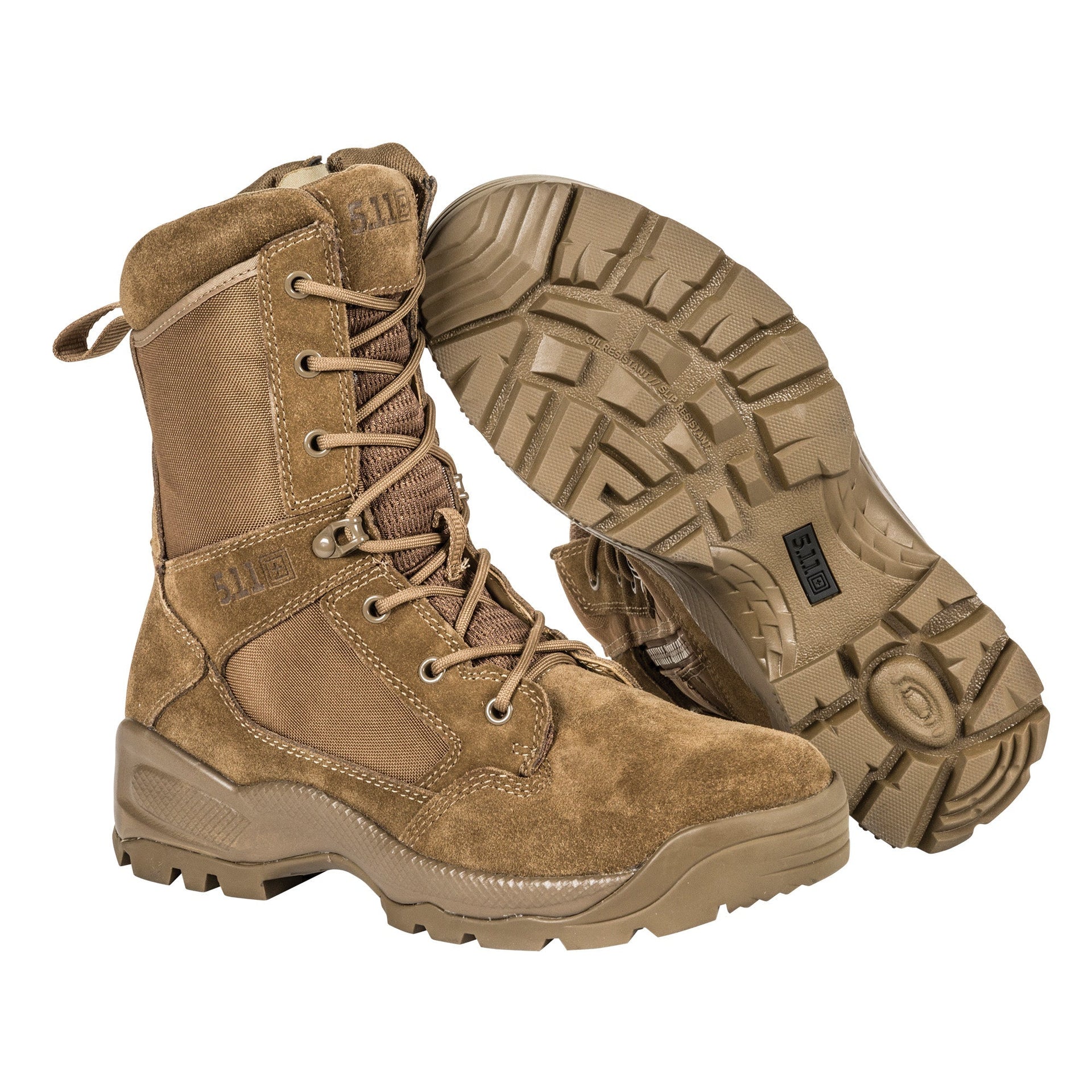 5.11 Tactical ATAC 2.0 8 Inches Side Zip Boot Desert Dark Coyote-Boots-5.11 Tactical-TacSource