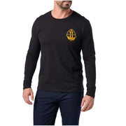 5.11 Tactical BATTLE TESTED Long Sleeve TEE - BLACK-Long Sleeves-5.11 Tactical-TacSource