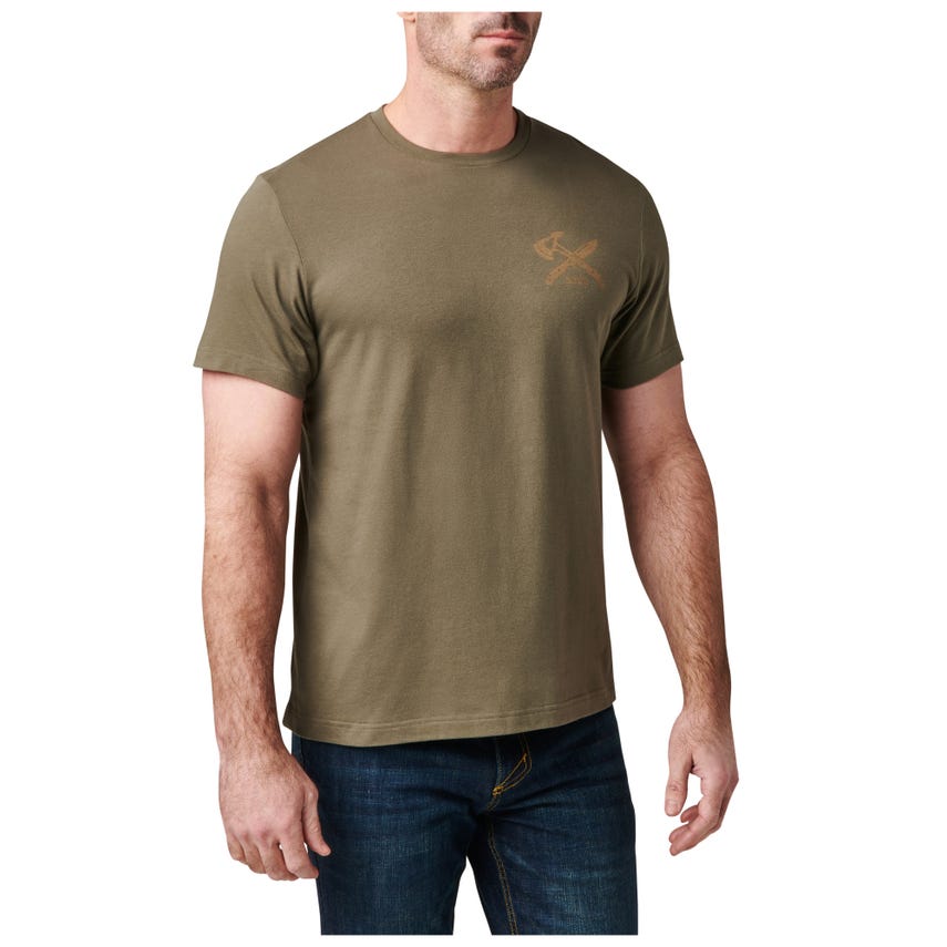 5.11 Tactical CHOOSE WISELY TEE - Ranger Green-Shirts-5.11 Tactical-TacSource