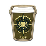 5.11 Tactical Compass Cappuccino Patch-Morale Patches-5.11 Tactical-TacSource