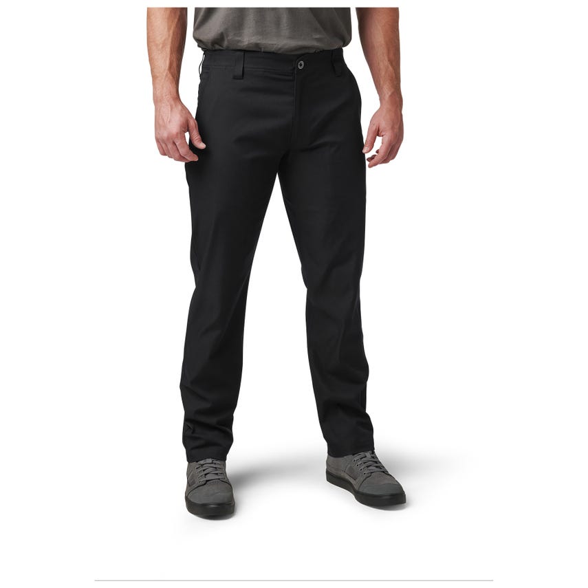 5.11 TACTICAL EDGE CHINO PANT 2.0 - Black-Pants-5.11 Tactical-TacSource