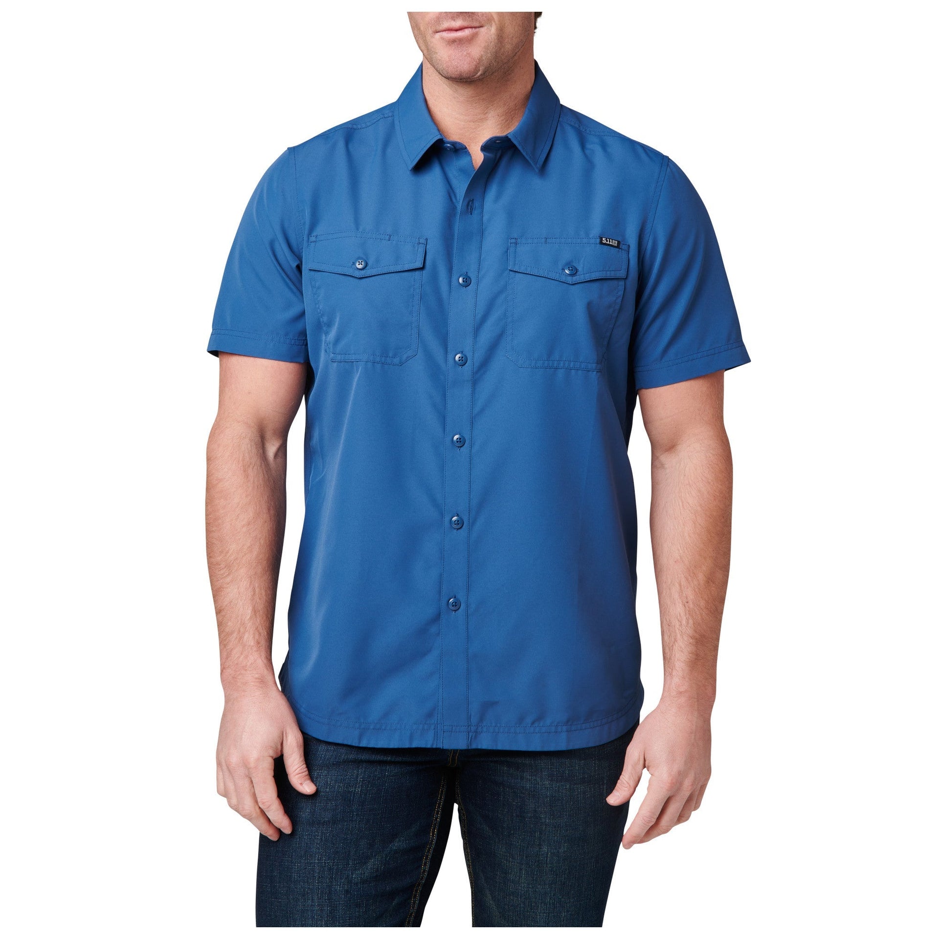 5.11 Tactical Marksman Short Sleeve Shirt-Short Sleeves-5.11 Tactical-Ensign Blue-Small-TacSource