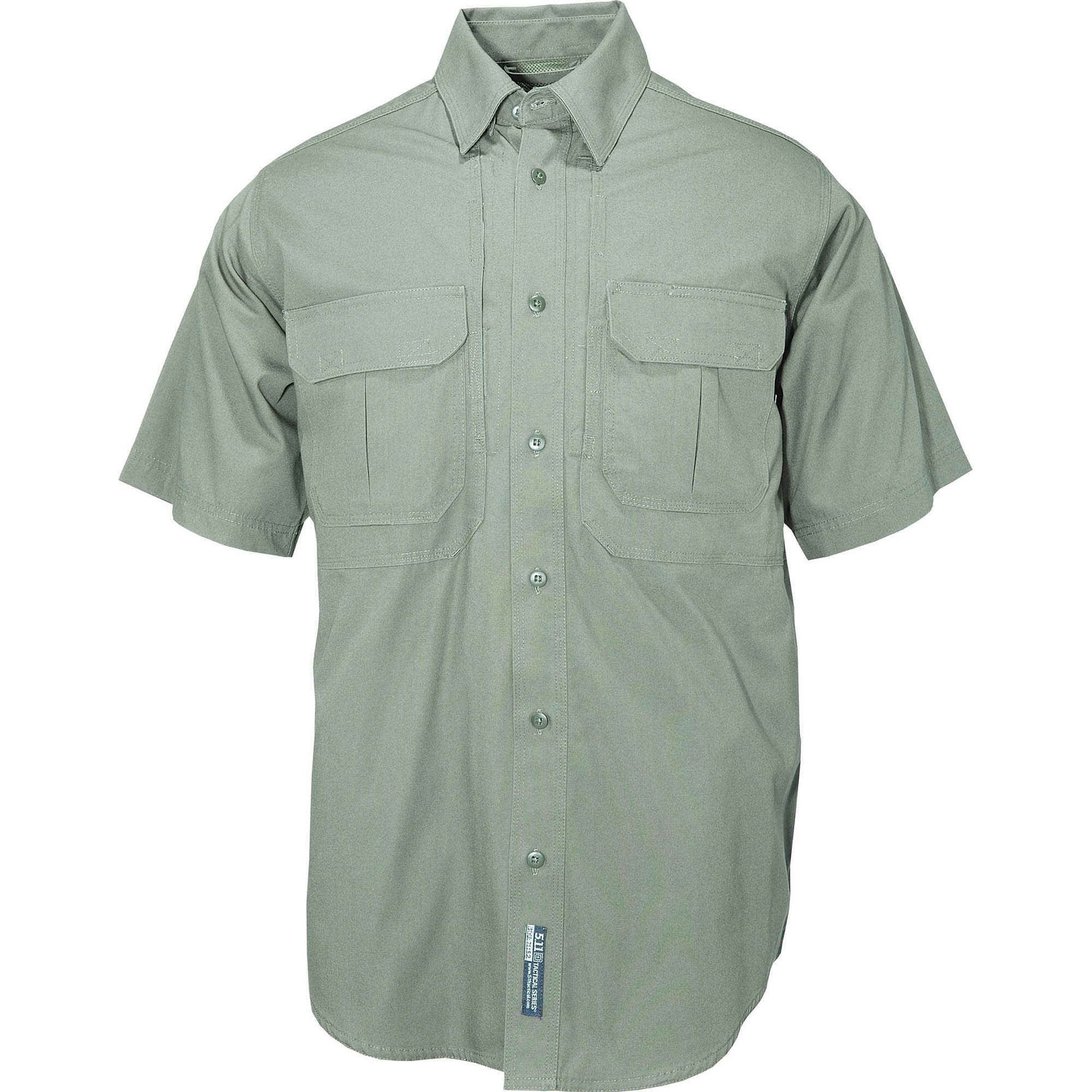 5.11 Tactical Men's Short Sleeve Tactical Shirt-Short Sleeves-5.11 Tactical-OD Green-Extra Small-TacSource