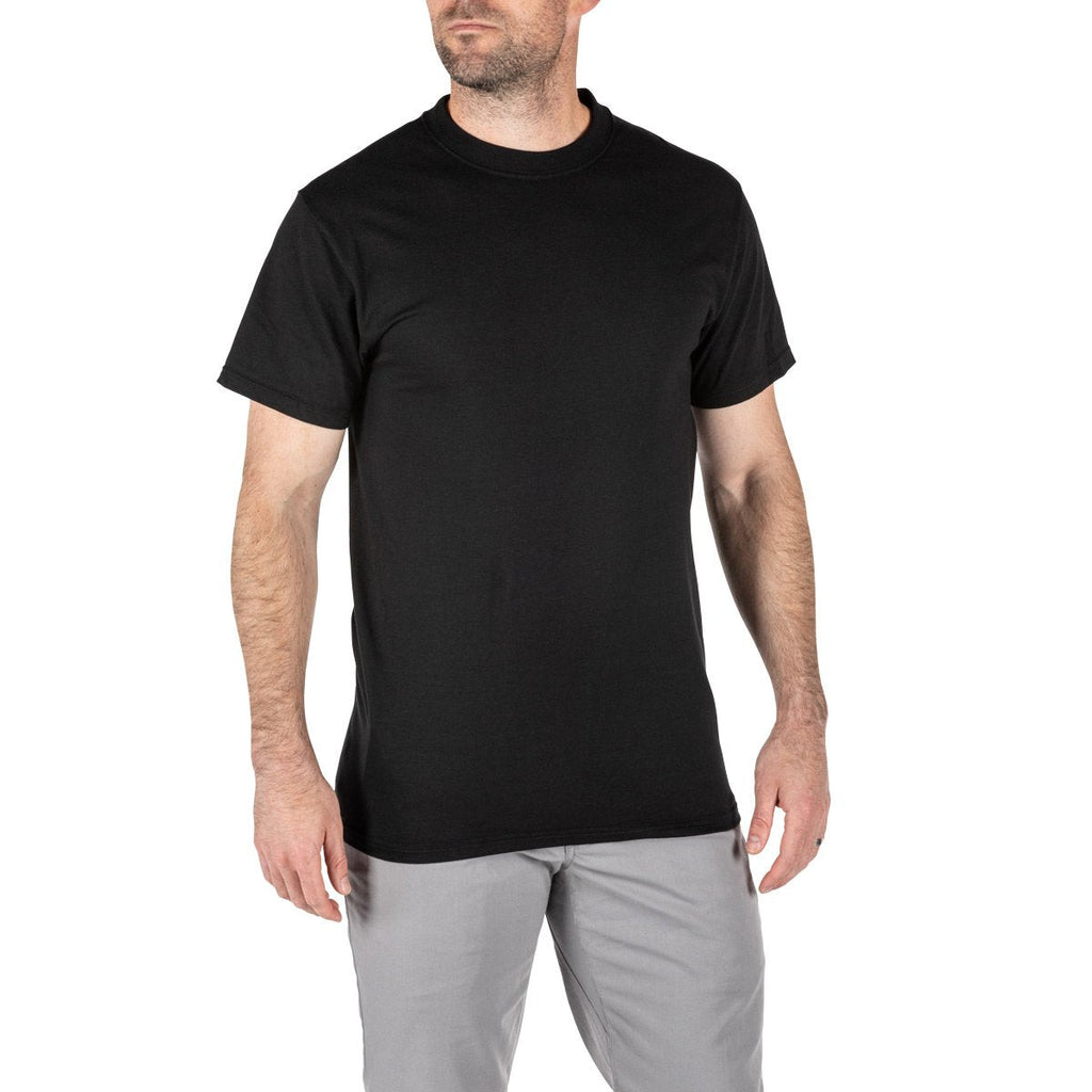 5.11 Tactical Mens Utili-T Crew Tees Pack of 3 Black-T-Shirt-5.11 Tactical-TacSource