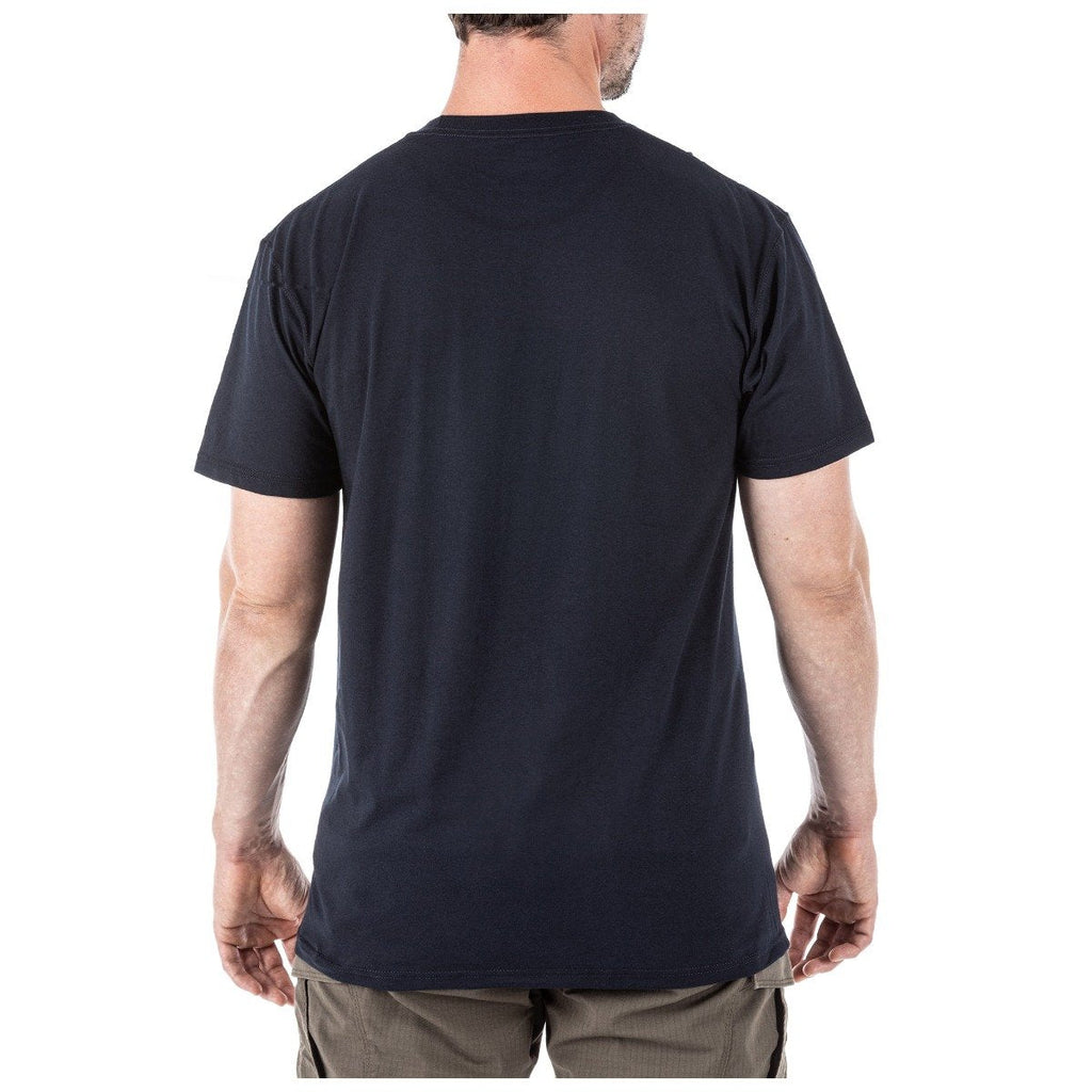 5.11 Tactical Mens Utili-T Crew Tees Pack of 3 Dark Navy-T-Shirt-5.11 Tactical-TacSource