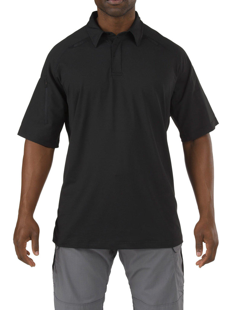 5.11 Tactical Rapid Performance Polo Short Sleeve-Polos-5.11 Tactical-XSmall-Black-TacSource