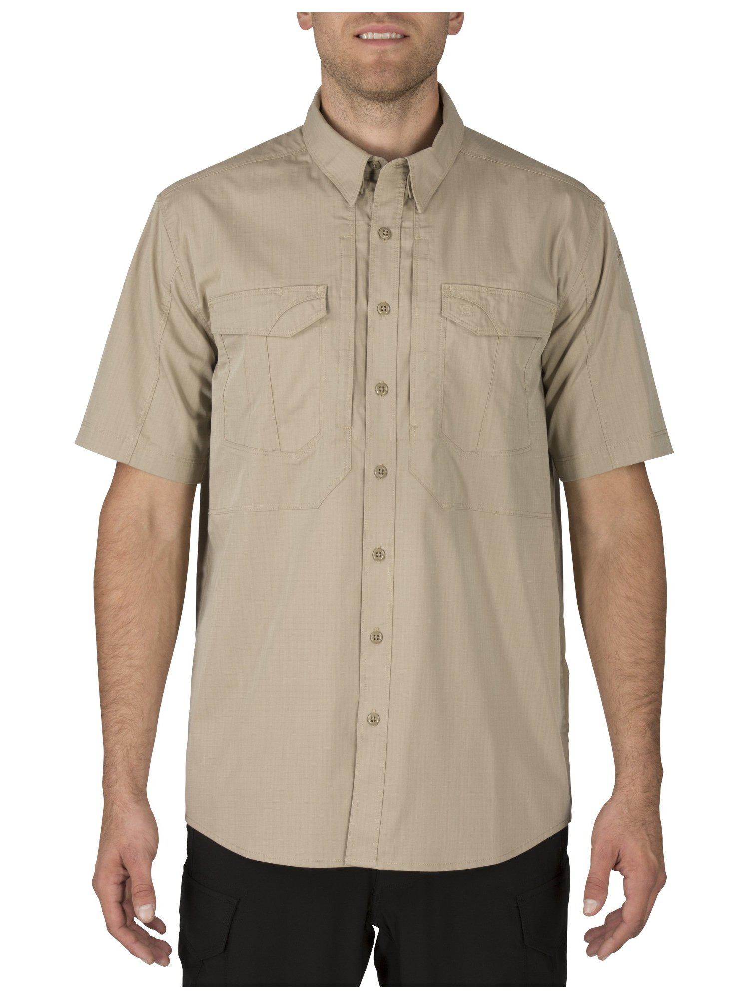 5.11 Tactical Stryke SS Shirt-Short Sleeves-5.11 Tactical-Small-Khaki-TacSource