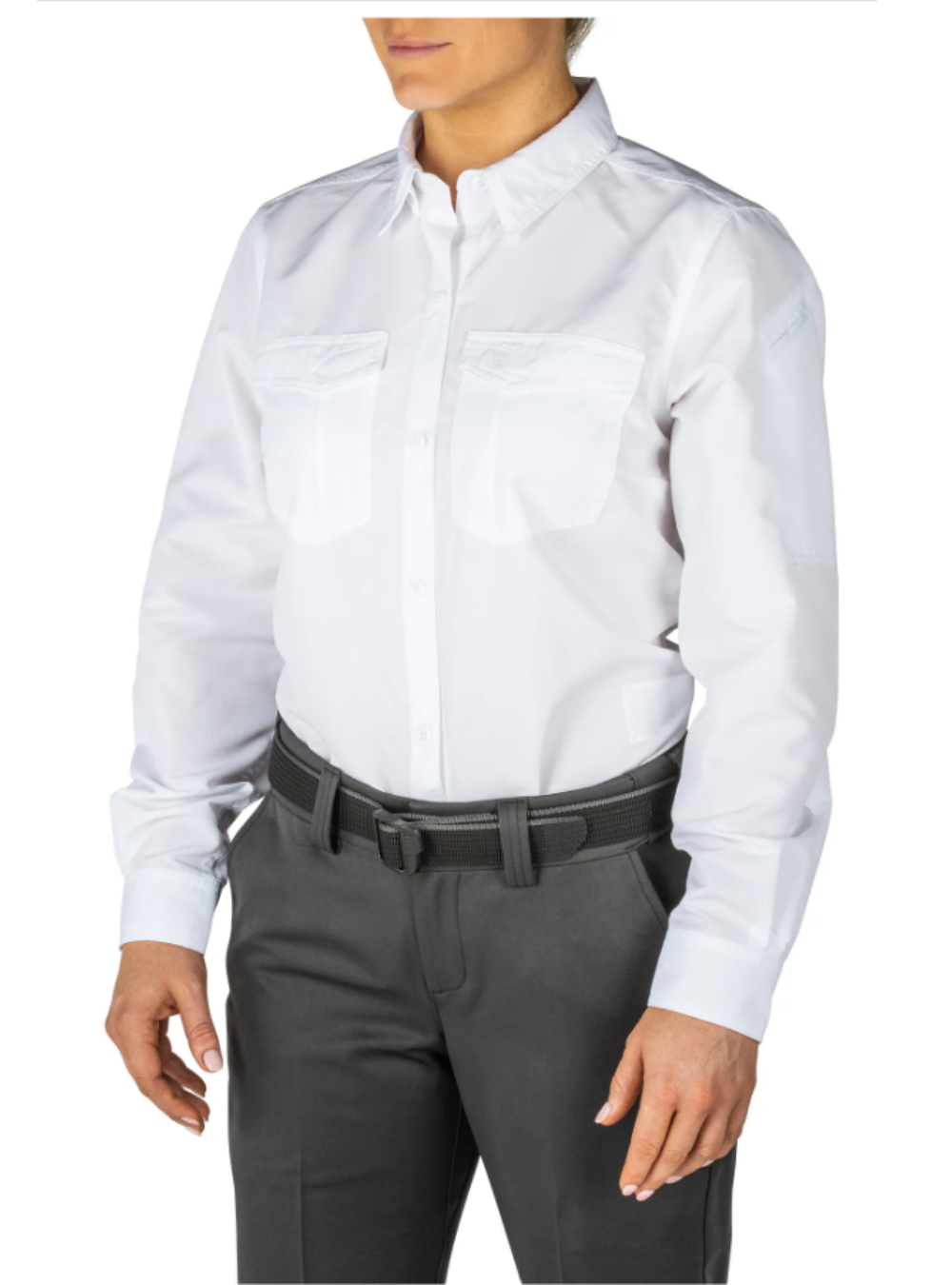 5.11 Tactical Women's Fast-Tac Long Sleeve Shirt-Long Sleeves-5.11 Tactical-S-Uniform White-TacSource