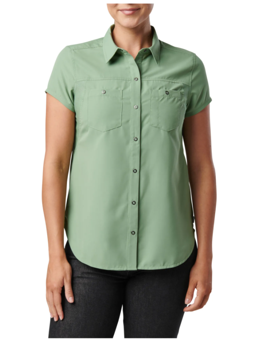 5.11 Tactical Women's Marksman Short Sleeve Shirt-Short Sleeves-5.11 Tactical-L-Desert Sage-TacSource