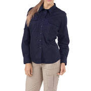 5.11 Tactical Womens Taclite Pro Long Sleeve Shirt-Long Sleeves-5.11 Tactical-Dark Navy-X-Small-TacSource