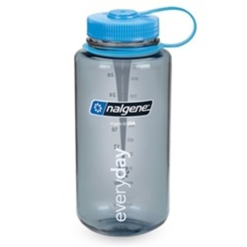 Nalgene Wide Mouth 1 Litre Tritan Bottle Grey