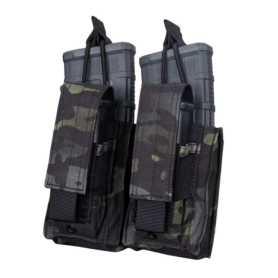 Condor Double Kangaroo Mag Pouch Gen II - Multicam Black-Condor Outdoor-TacSource