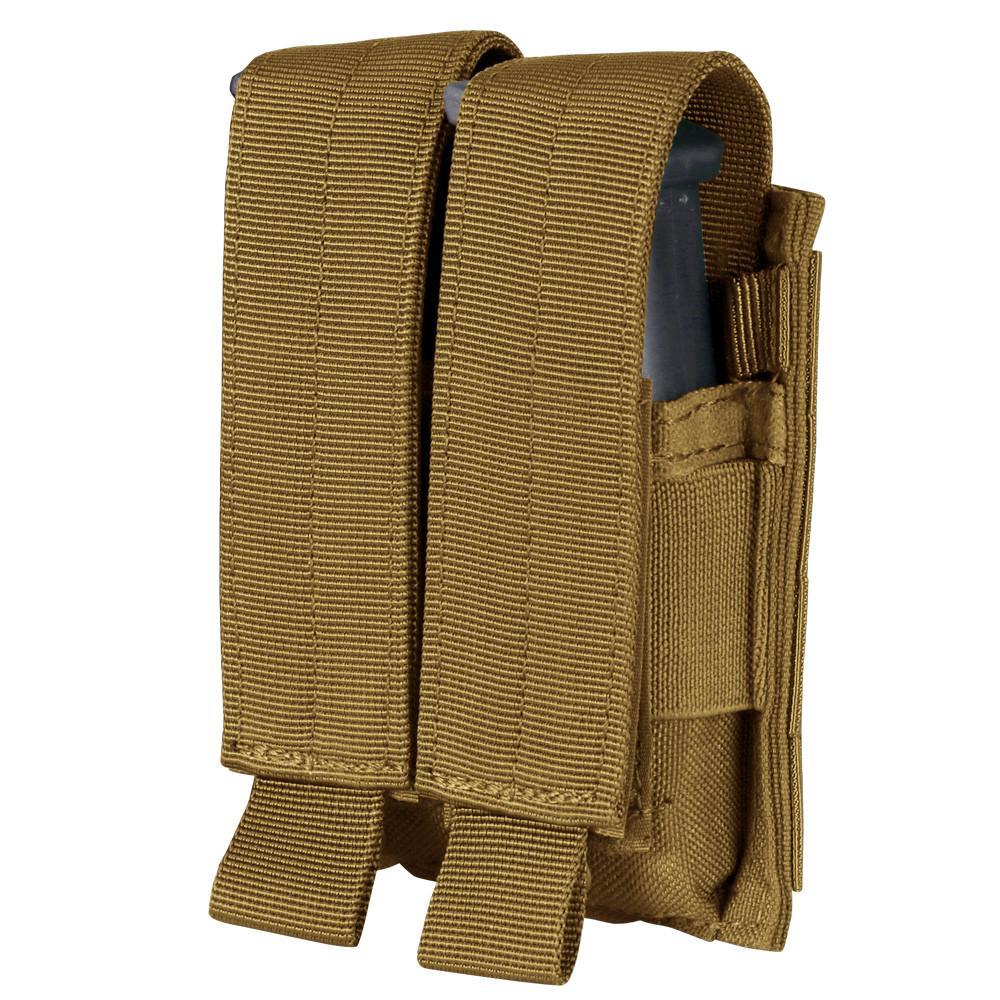 Condor Double Pistol Mag Pouch Coyote Brown-Accessories-Condor Outdoor-TacSource