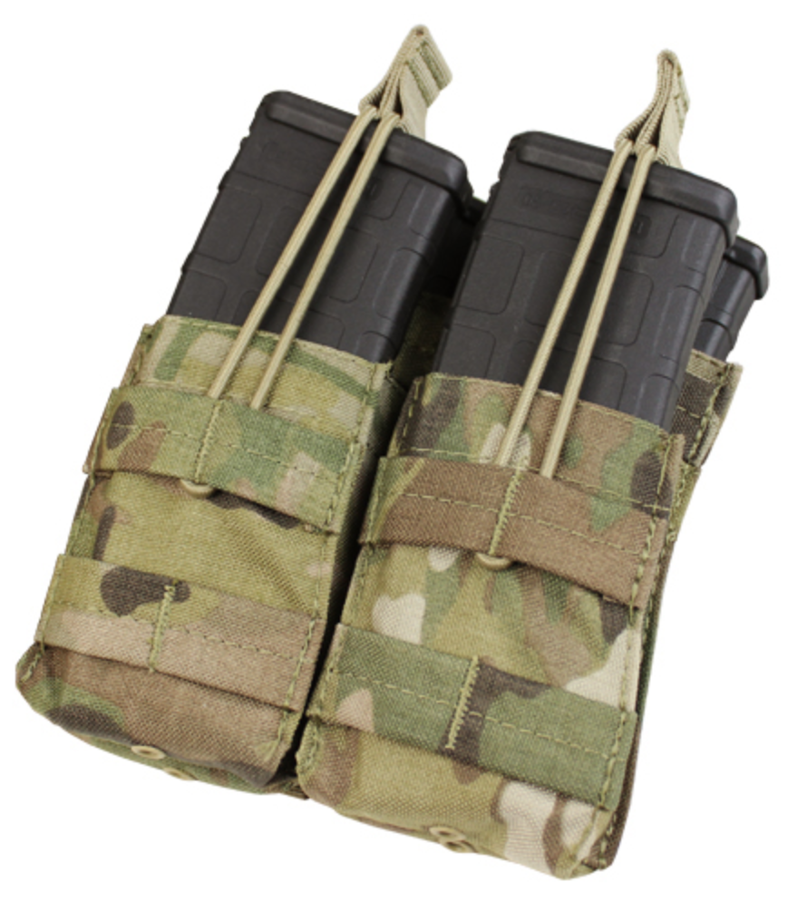 Condor Double Stacker Open Top M4 Mag Pouch MultiCam-Accessories-Condor Outdoor-TacSource