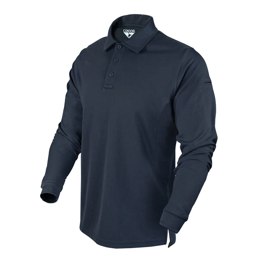 Condor Performance Long Sleeve Tactical Polo-Long Sleeves-Condor Outdoor-Navy-Small-TacSource