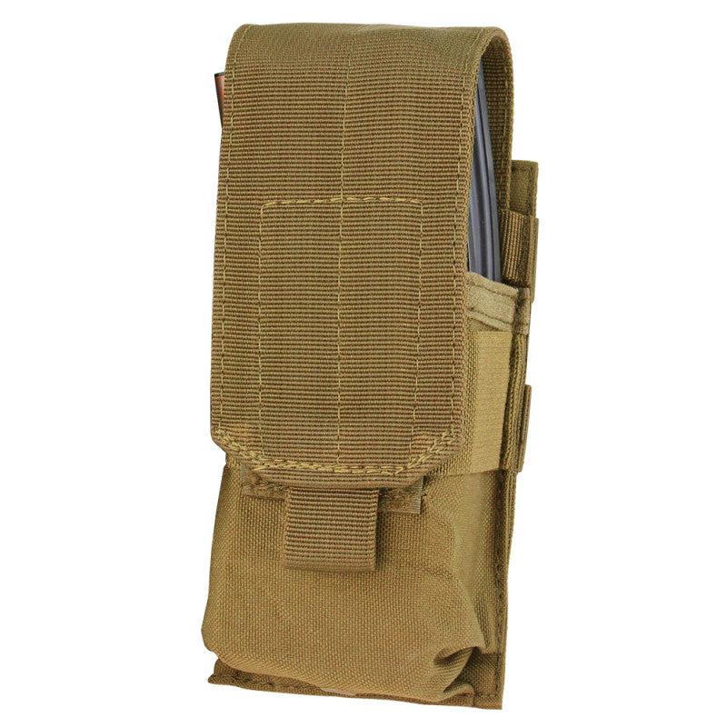 Condor Single M4 Mag Pouch-Pouches-Condor Outdoor-Coyote Brown-TacSource