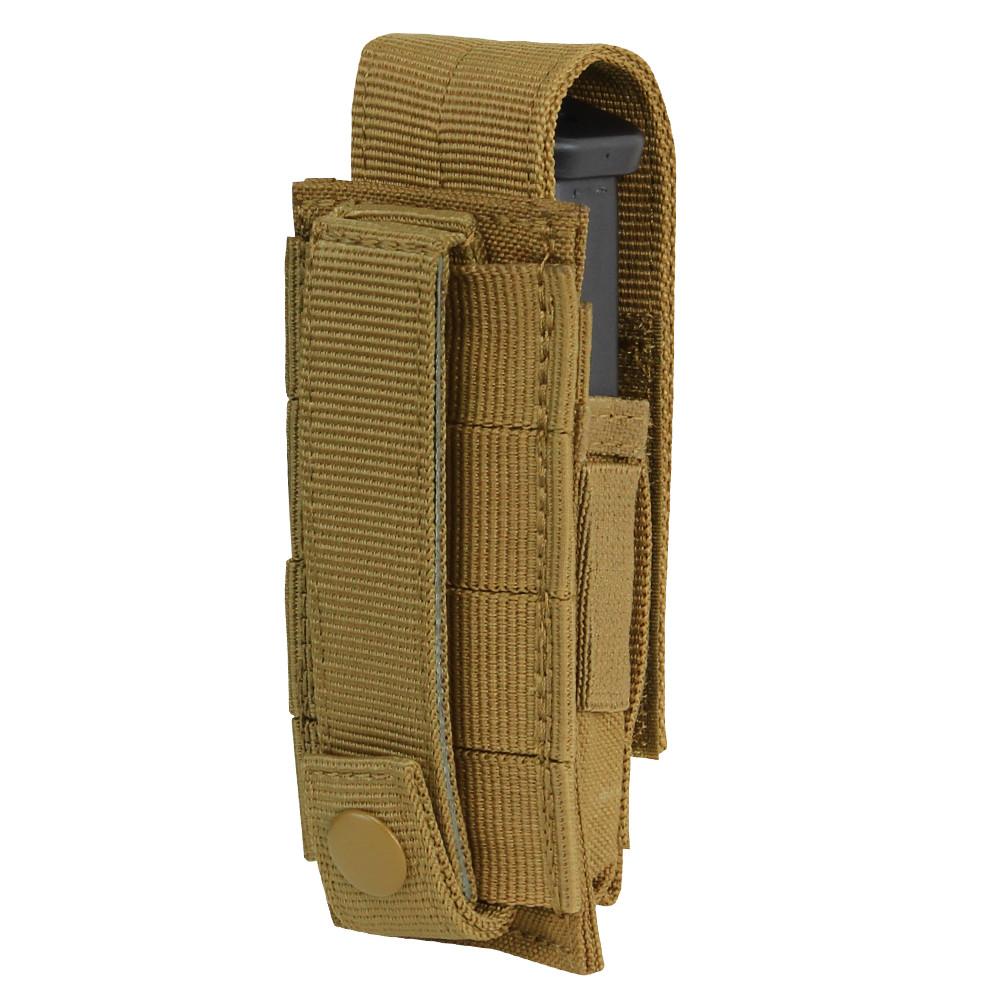 Condor Single Pistol Mag Pouch Coyote Brown-Accessories-Condor Outdoor-TacSource