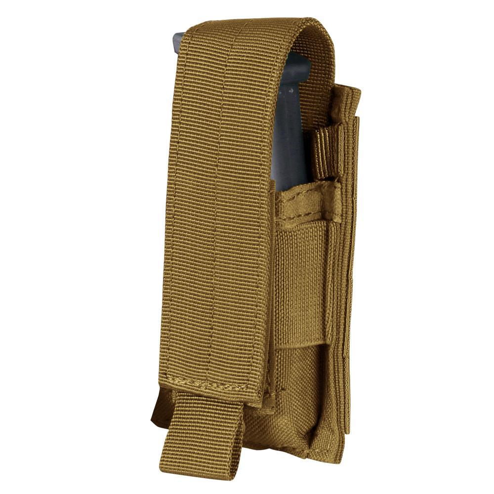 Condor Single Pistol Mag Pouch Coyote Brown-Accessories-Condor Outdoor-TacSource