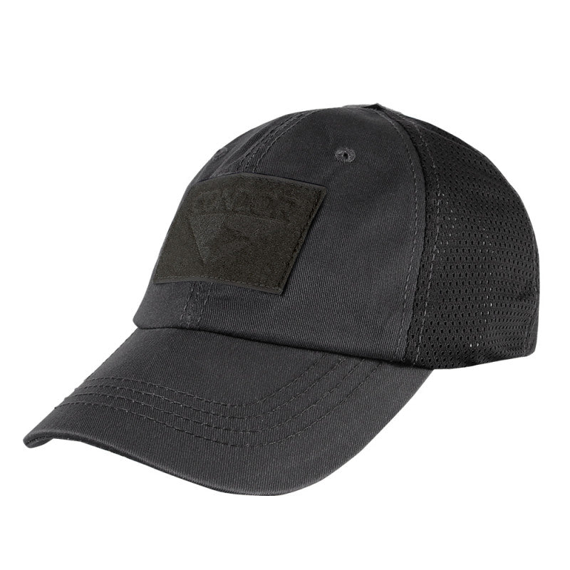 Condor Tactical Mesh Cap-Headwear-Condor Outdoor-Black-TacSource