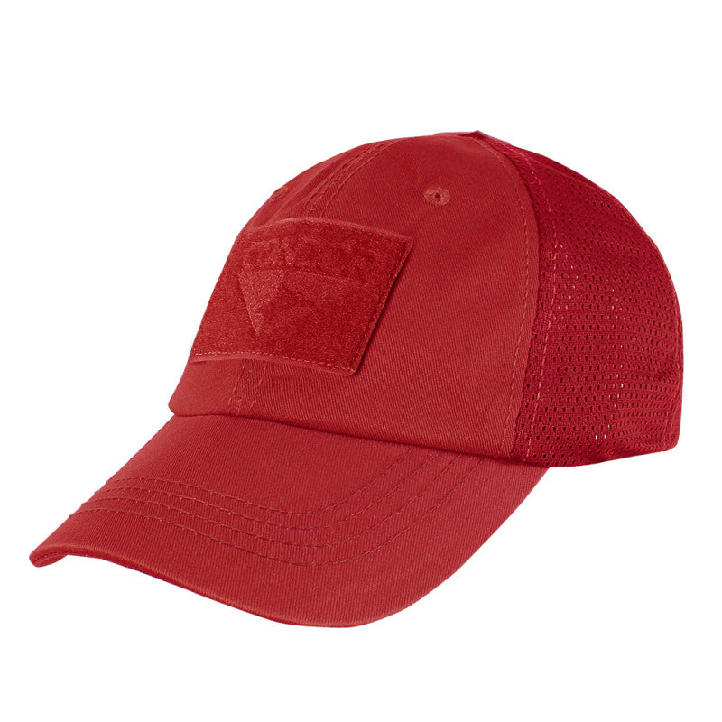 Condor Tactical Mesh Cap-Headwear-Condor Outdoor-Red-TacSource