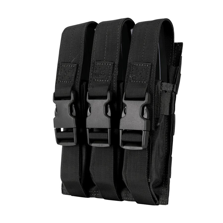 Condor Triple MP5 Mag Pouch-Pouches-Condor Outdoor-Black-TacSource