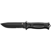 Gerber StrongArm Fixed Blade Knife Black Partially Serrated-Knives-Gerber-TacSource