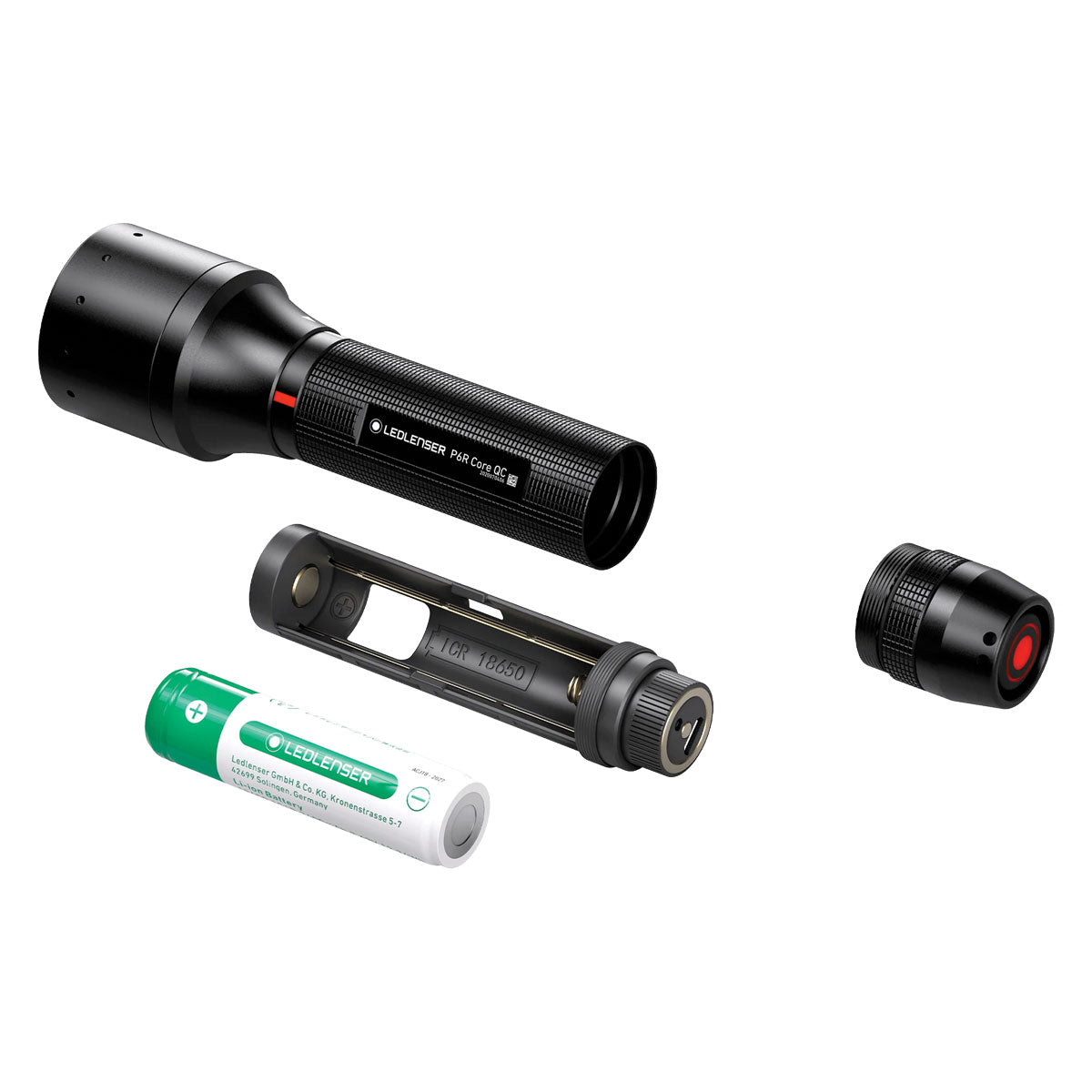 Ledlenser P6R Core QC Quad 4 Colour Rechargeable Torch-Flashlights and Lighting-Ledlenser-TacSource