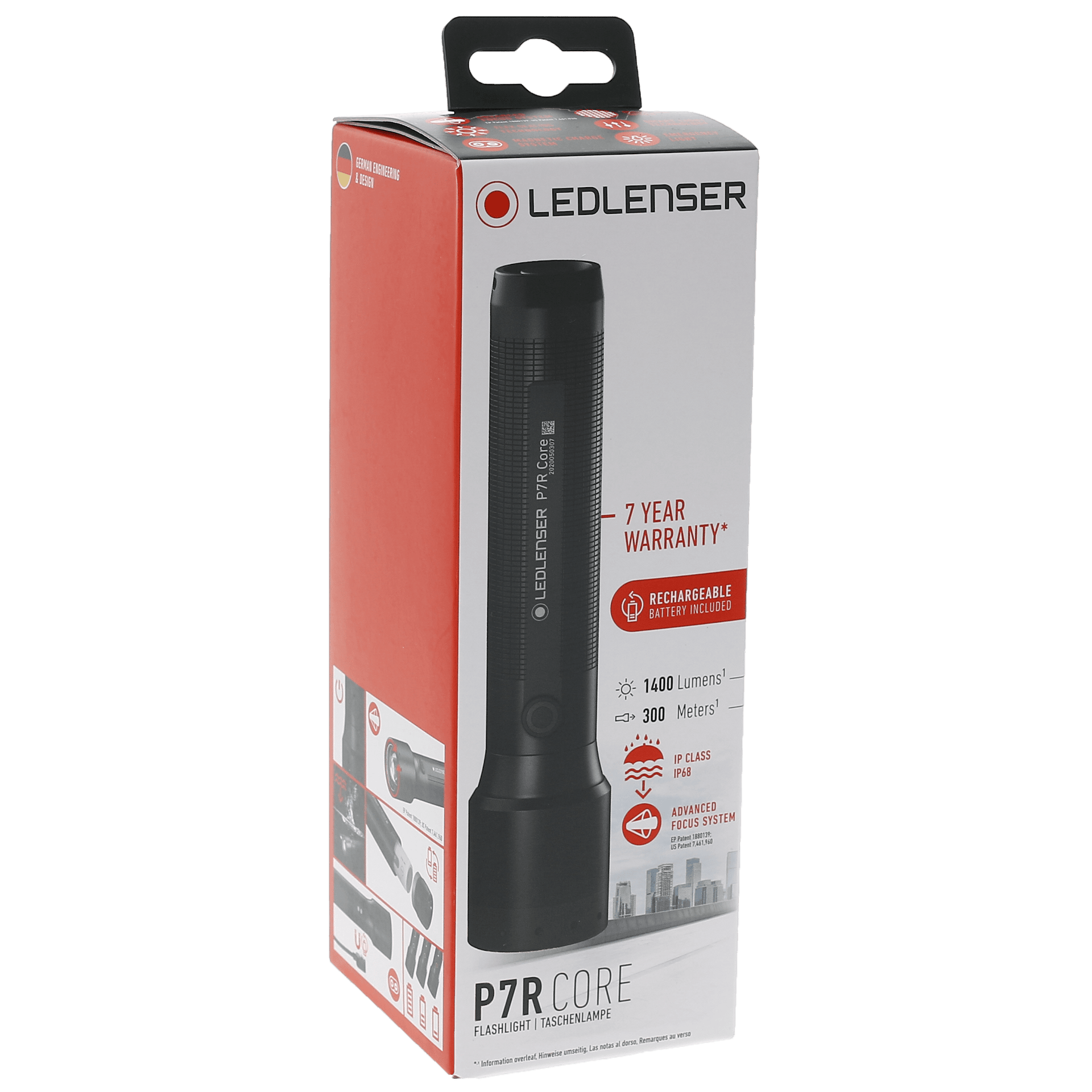 Ledlenser P7R Core 1400 Lumens Rechargeable Flashlight-Flashlights and Lighting-Ledlenser-TacSource