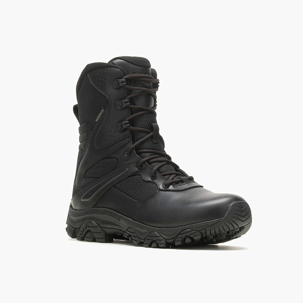 Merrell Tactical J003913 Men's MOAB 3 8" Tactical Response Zip Waterproof Boot - BLACK-Boots-Merrell Tactical-TacSource