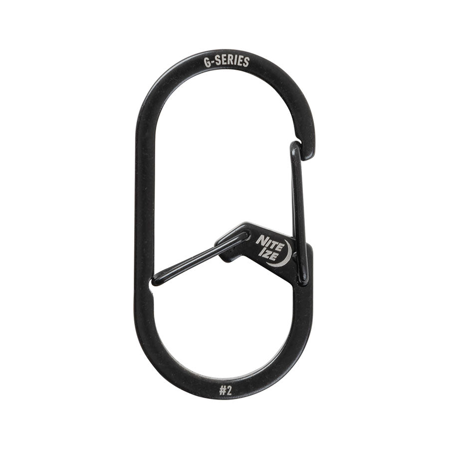 Nite Ize G-Series Dual Chamber Carabiner #2-Outdoor and Survival-Nite-Ize-Black-TacSource