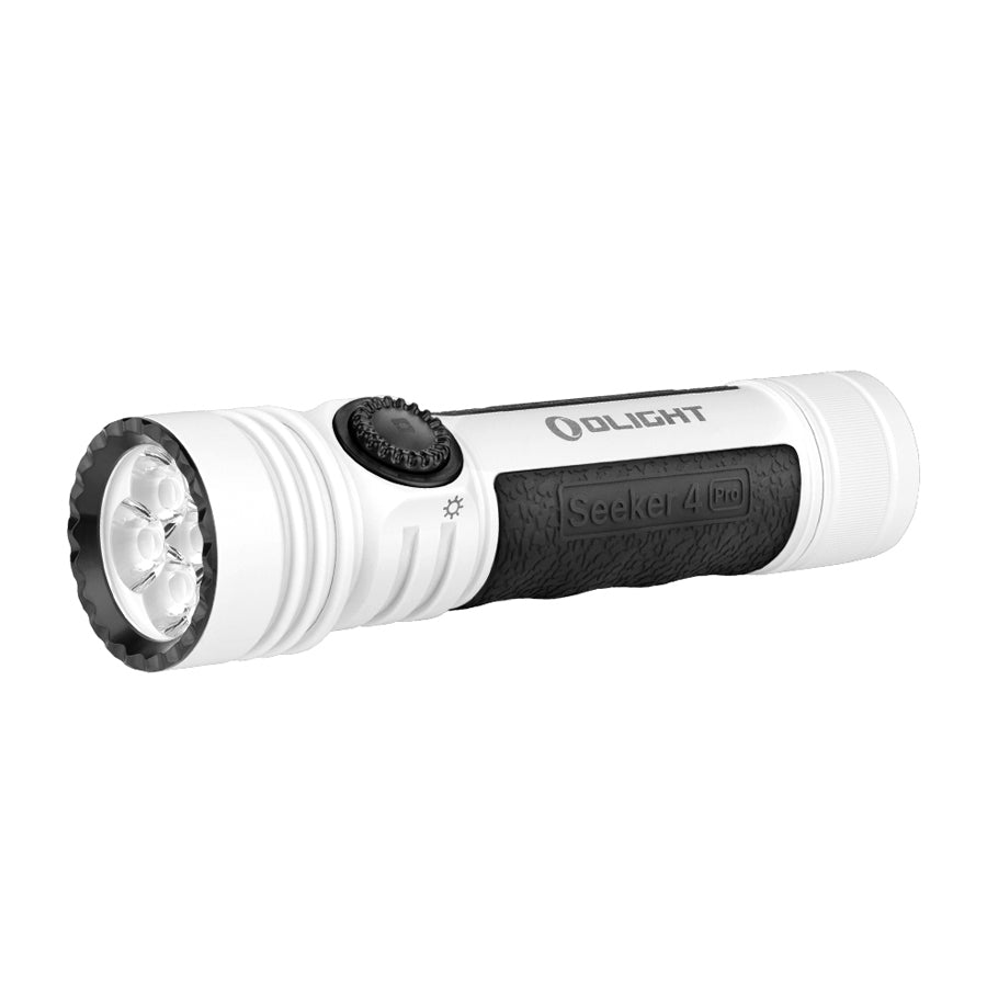 Olight Seeker 4 Pro Powerful Rechargeable Led Torch-Flashlights and Lighting-Olight-White-Cool White: 5700-6700K-TacSource