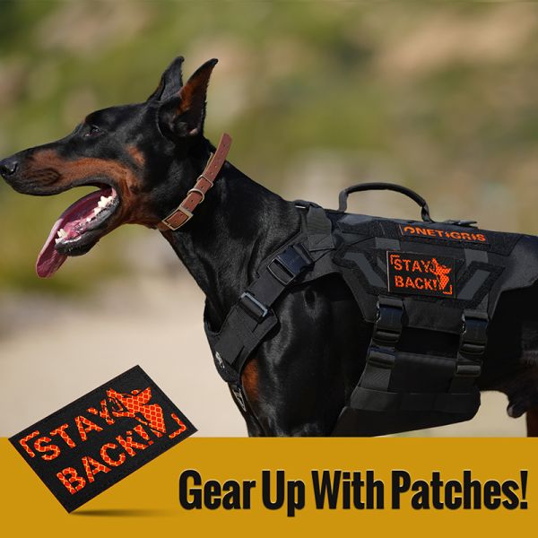 ONETIGRIS BARKING DOBIE HI-VIS Patch-Accessories-ONETIGRIS-TacSource