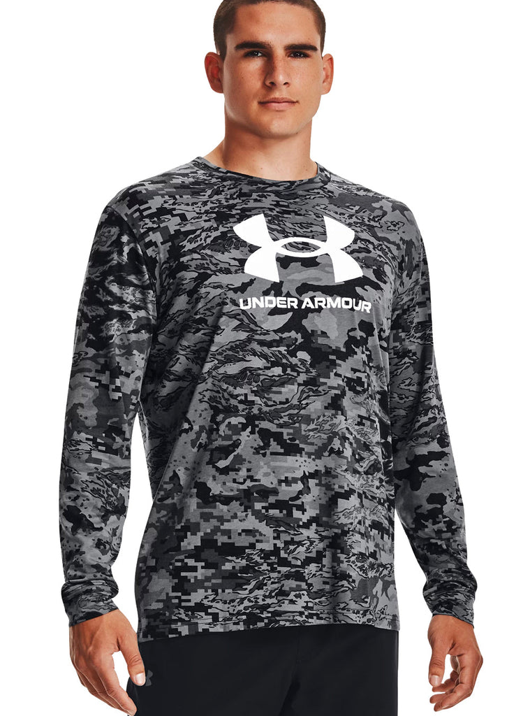 Under Armour ABC Camo Long Sleeve-T Shirts-Under Armour-Small-Black-TacSource