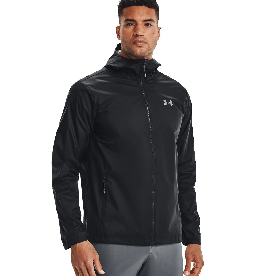 Under Armour Men's Forefront Rain Jacket - 2X Large-Jackets-Under Armour-Black-TacSource