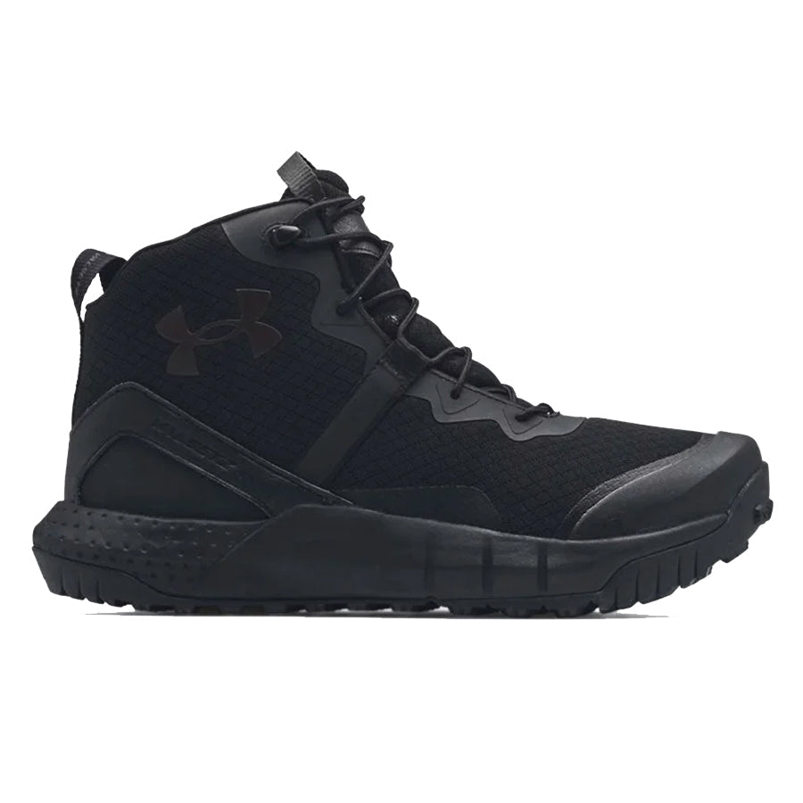 Under Armour Men's Micro G Valsetz Mid Tactical Boots Black-Footwear-Under Armour-TacSource