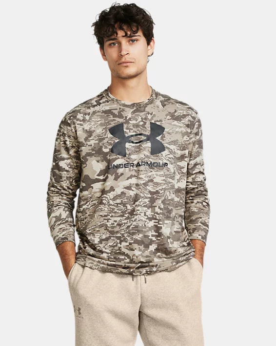 Under Armour Men's UA ABC Camo Long Sleeve - Brown-Long Sleeves-Under Armour-TacSource